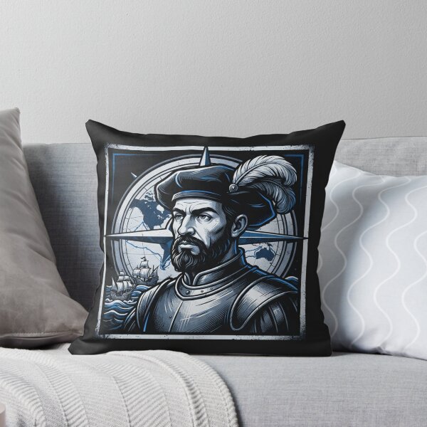 Item preview, Ferdinand Magellan Explorer Portrait Compass Art designed and sold by Owcomm.