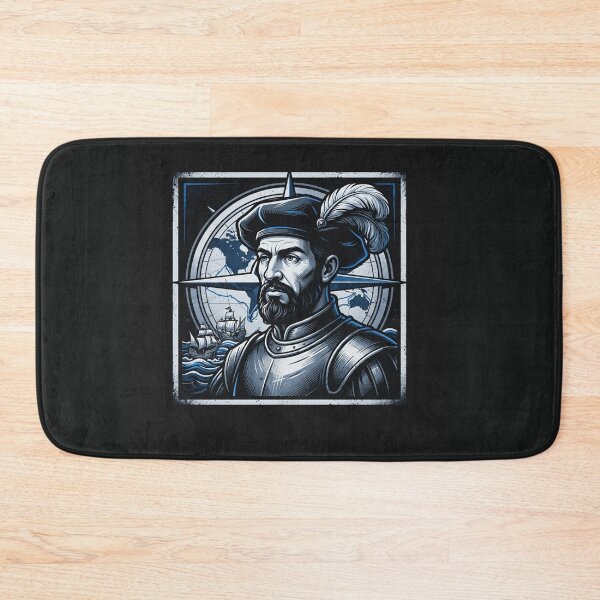 Item preview, Ferdinand Magellan Explorer Portrait Compass Art designed and sold by Owcomm.