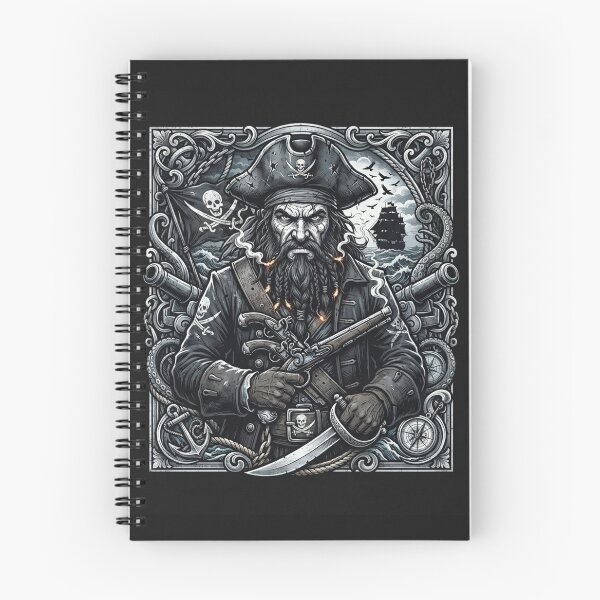 Item preview, Blackbeard the Legendary Pirate Captain Portrait designed and sold by Owcomm.