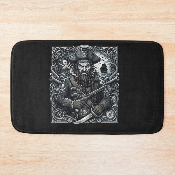 Item preview, Blackbeard the Legendary Pirate Captain Portrait designed and sold by Owcomm.