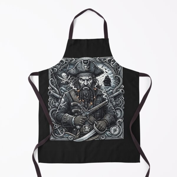 Item preview, Blackbeard the Legendary Pirate Captain Portrait designed and sold by Owcomm.