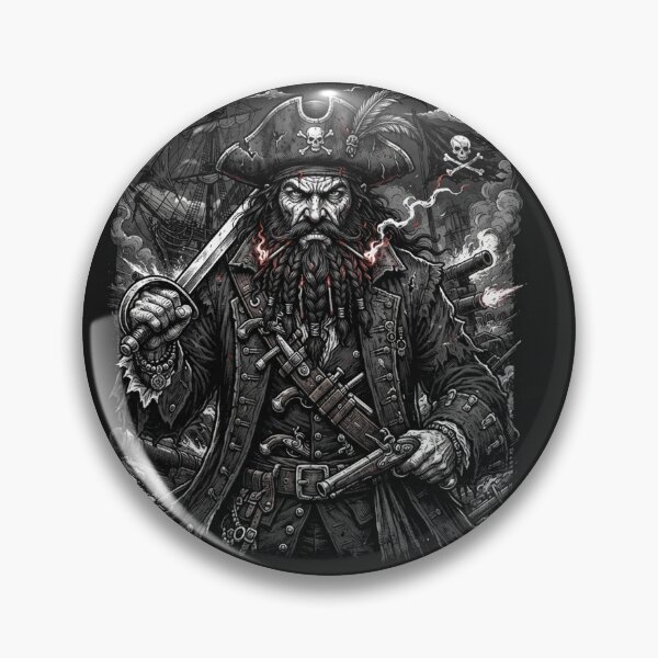 Artikelvorschau, Blackbeard, der legendäre Piratenkapitän (Grafik) entworfen und verkauft von Owcomm.