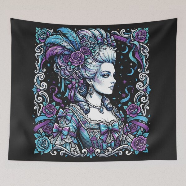 Item preview, Marie Antoinette Fantasy Celestial Portrait Illustration designed and sold by Owcomm.