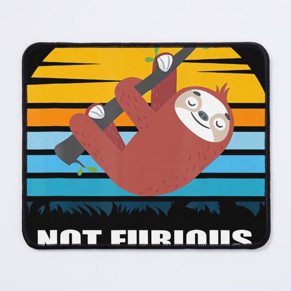 Item preview, Not Fast Not Furious Funny Sloth Retro Humor designed and sold by linendaust.