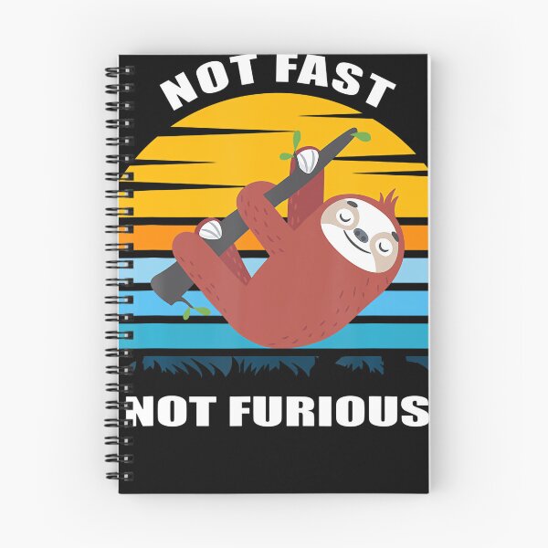Item preview, Not Fast Not Furious Funny Sloth Retro Humor designed and sold by linendaust.