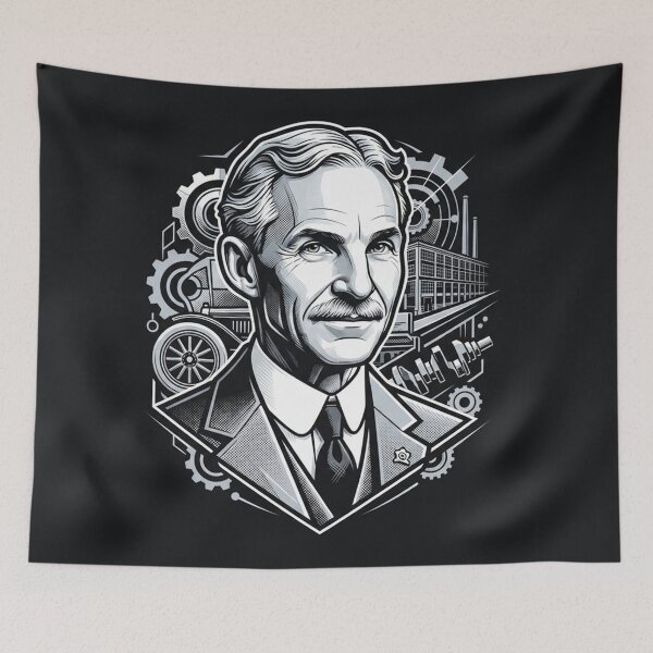 Item preview, Nikola Tesla Inventor Genius Engineering Portrait designed and sold by Owcomm.