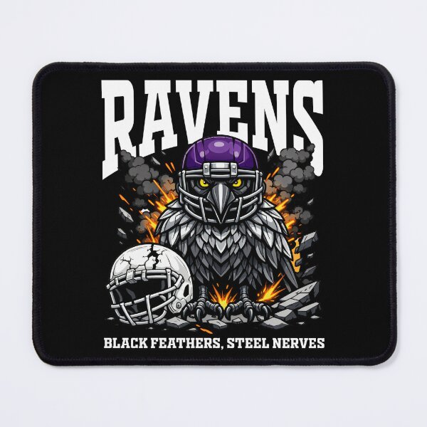 Item preview, RAVENS BLACK FEATHERS, STEEL NERVES - BAL RAVENS designed and sold by KEF Custom.