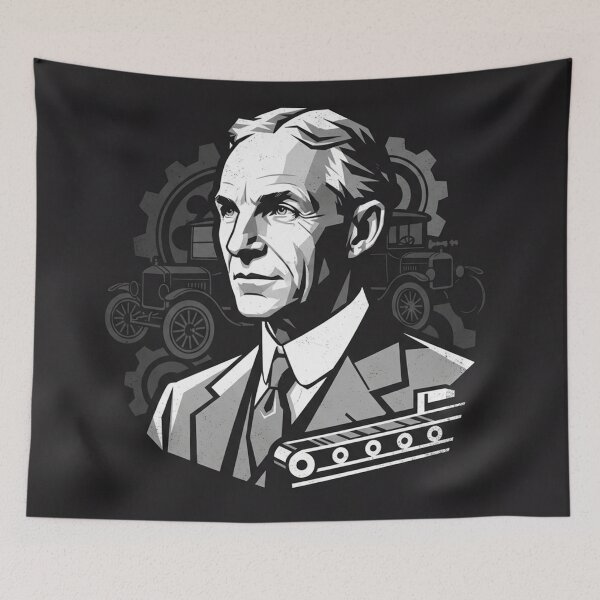 Item preview, Henry Ford Industrial Revolution Innovation Portrait designed and sold by Owcomm.
