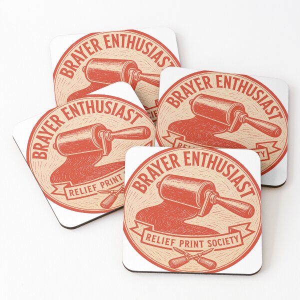 Item preview, Brayer Enthusiast Relief Printmaking Badge designed and sold by BoosterShop.