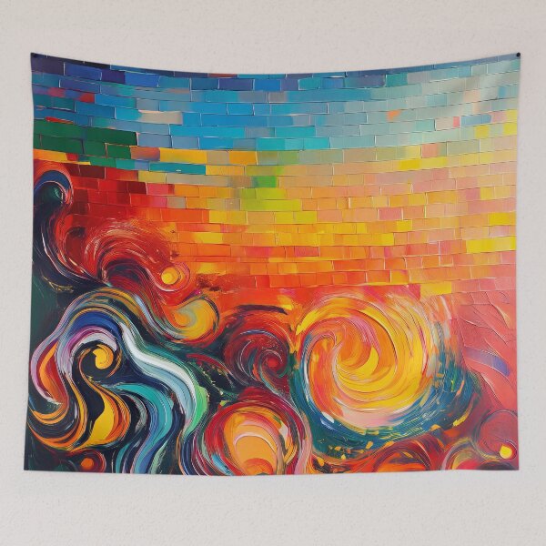 Item preview, Brick mosaic - AI designed and sold by Margo Humphries.