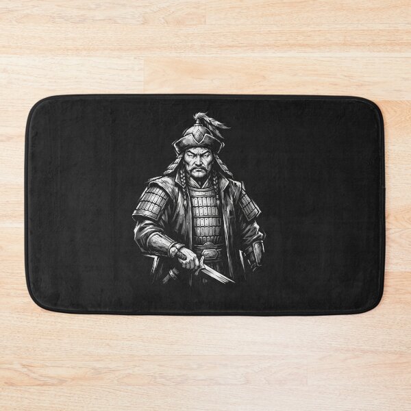 Item preview, Genghis Khan Fierce Mongolian Warrior Illustration designed and sold by Owcomm.