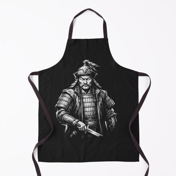 Item preview, Genghis Khan Fierce Mongolian Warrior Illustration designed and sold by Owcomm.