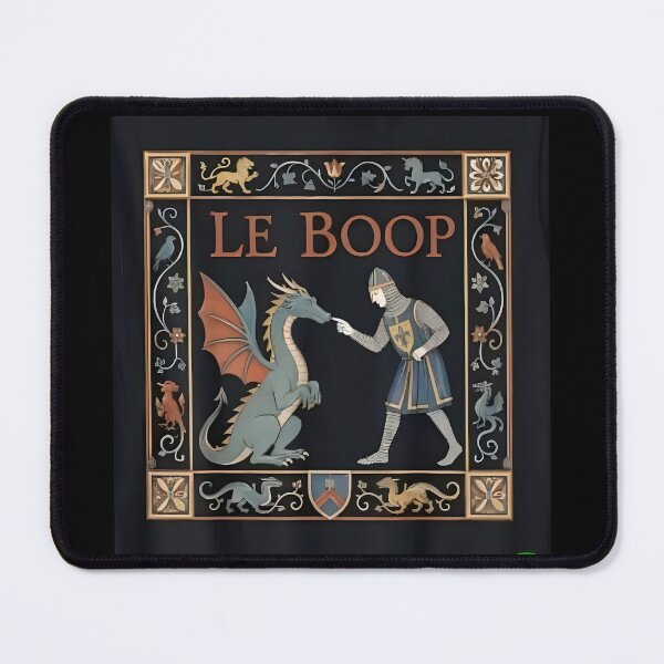 Item preview, Le Boop – Medieval Knight & Dragon Heraldic Fantasy Art designed and sold by The Funky Sprunki.