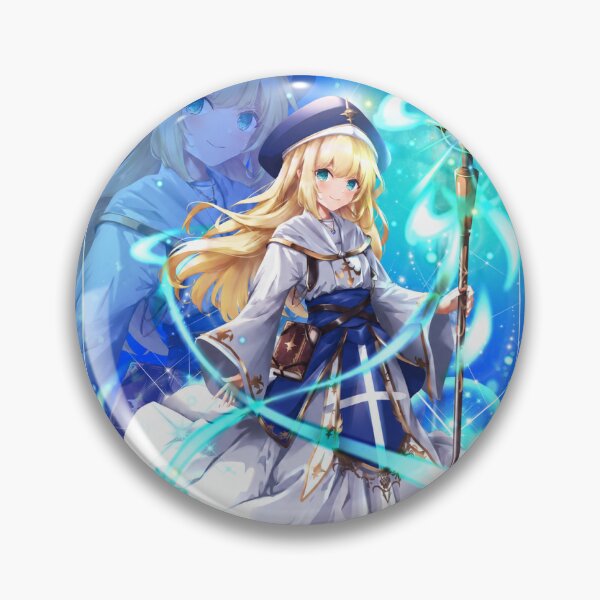 Item preview, Anime Mage Priestess | Fantasy Magic Girl | Blue Mystic Spellcaster Art designed and sold by GarnerSupplyCo.