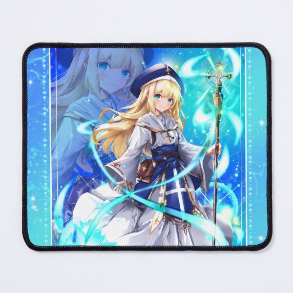 Item preview, Anime Mage Priestess | Fantasy Magic Girl | Blue Mystic Spellcaster Art designed and sold by GarnerSupplyCo.