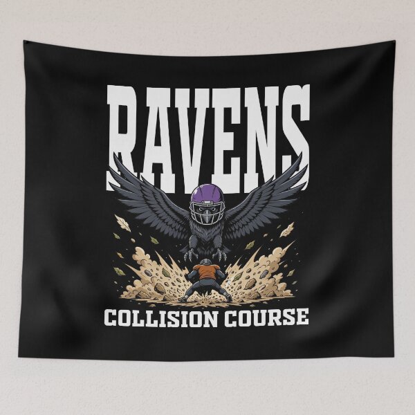 Item preview, RAVENS COLLISION COURSE - BAL RAVENS designed and sold by KEF Custom.