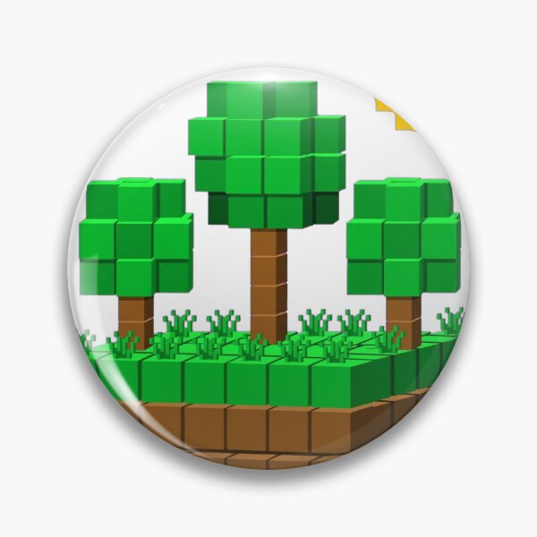 Item preview, Block World Landscape designed and sold by GeeklyShirts.
