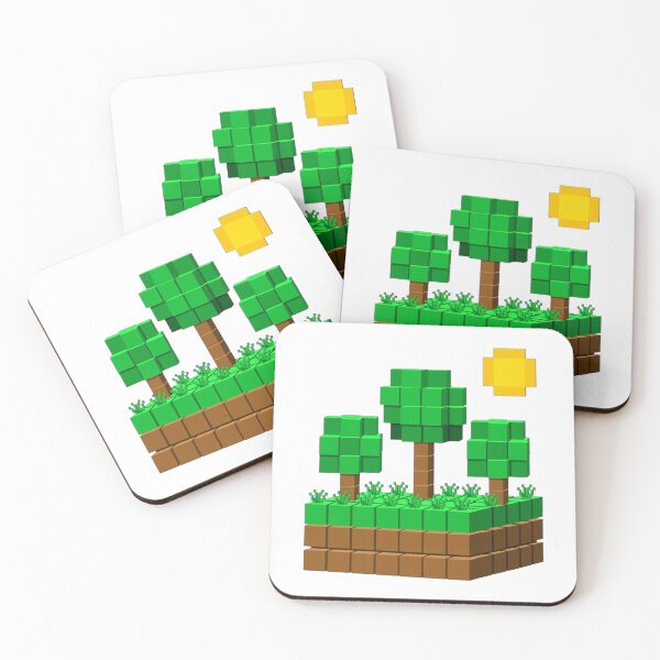 Item preview, Block World Landscape designed and sold by GeeklyShirts.