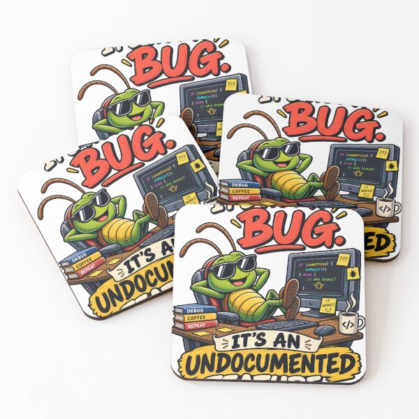 Item preview, It's Not a Bug, It's Undocumented Feature - Funny Programmer Coding Humor designed and sold by anapfab.