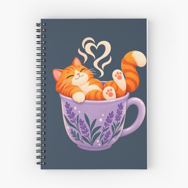 Item preview, Cute Orange Cat Sleeping in a Teacup designed and sold by Funny meme.