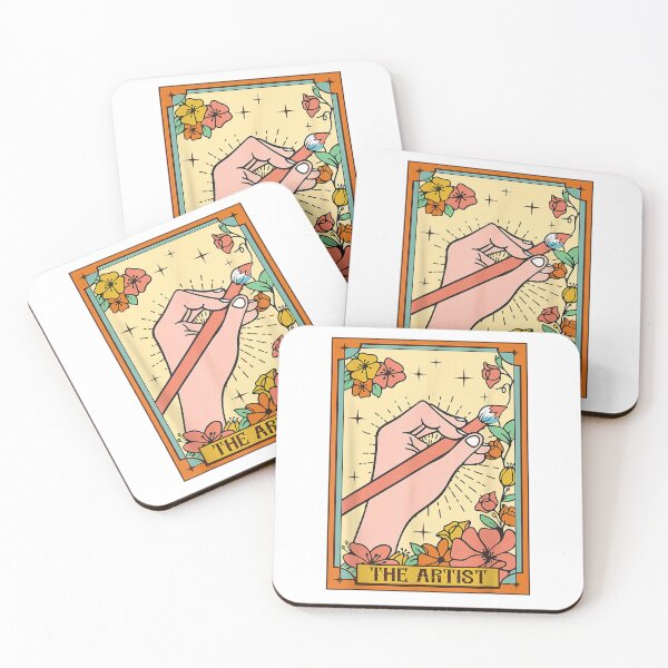 Item preview, Peace Love Art Teacher Art Artist The Artist Tarot Card T-Shirt designed and sold by Winkmark.