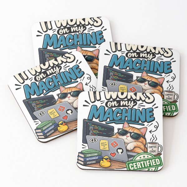 Item preview, It Works on My Machine - Funny Programmer Coding Humor designed and sold by anapfab.