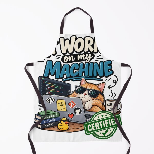 Item preview, It Works on My Machine - Funny Programmer Coding Humor designed and sold by anapfab.