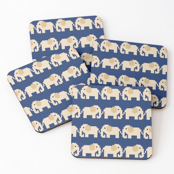 Item preview, Pixel Elephant Traditional Art Pattern designed and sold by Tanapan2529.