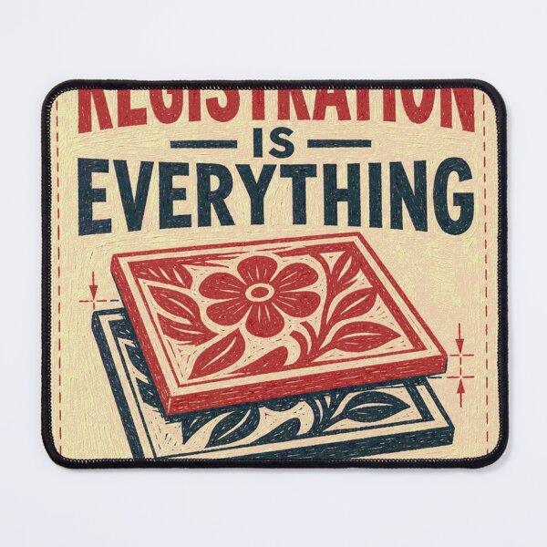 Item preview, Registration Is Everything Printmaking Chart designed and sold by BoosterShop.