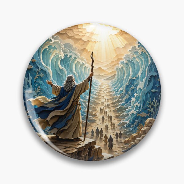 Item preview, Moses Parting the Red Sea – Biblical Paper Cut Art designed and sold by GSizzle1.