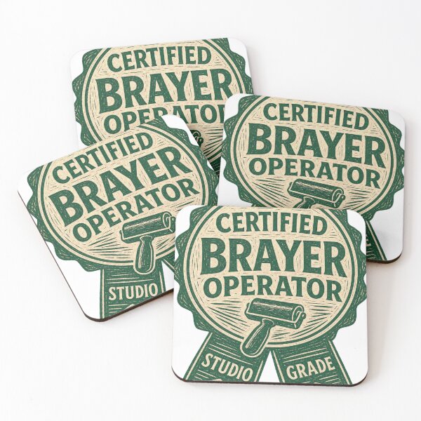 Item preview, Certified Brayer Operator Printmaker Badge designed and sold by BoosterShop.
