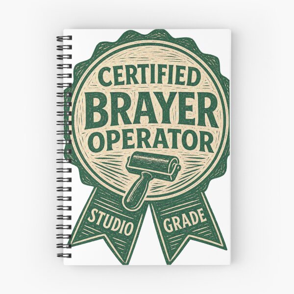 Item preview, Certified Brayer Operator Printmaker Badge designed and sold by BoosterShop.