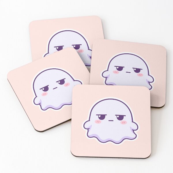 Item preview, Sarcastic Ghost Cute Sticker Design designed and sold by Inkworksbyshery.