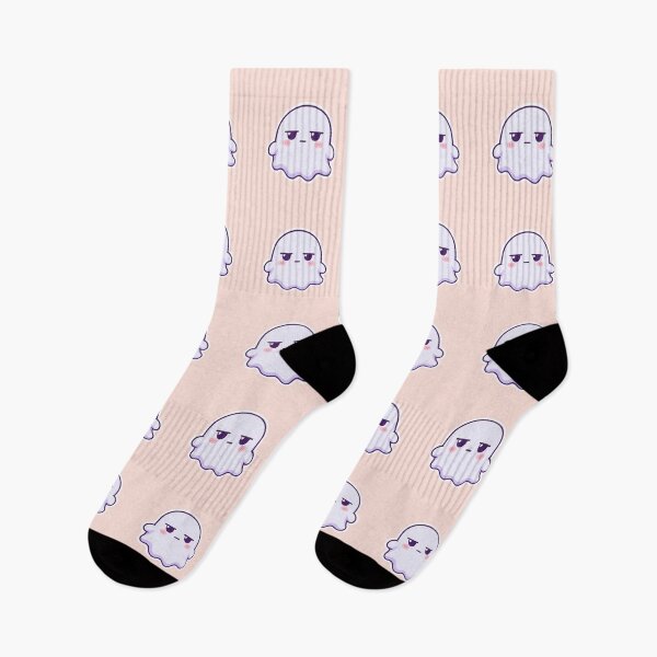 Item preview, Sarcastic Ghost Cute Sticker Design designed and sold by Inkworksbyshery.