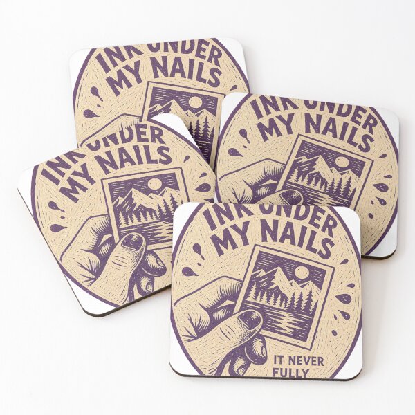 Item preview, Ink Under My Nails Printmaker Plaque designed and sold by BoosterShop.