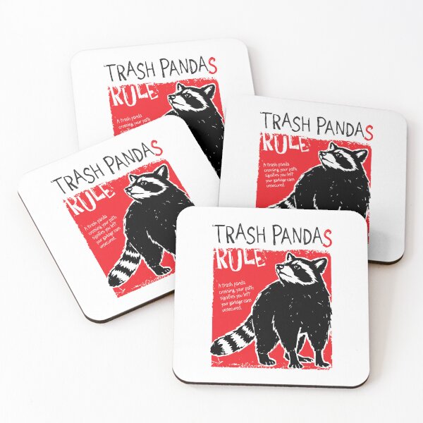 Item preview, Trash Pandas Rule Funny Raccoon Quote Graphic designed and sold by artworkathome.
