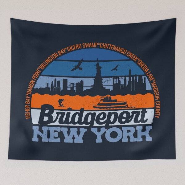 Item preview, Bridgeport New York Sunset Retro Vintage Local Pride Logo designed and sold by CRHPOD20.
