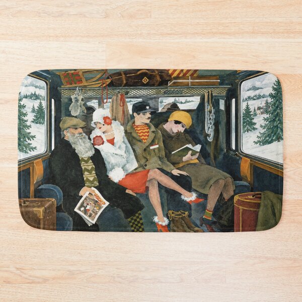 Item preview, Vintage Travel Wall Art, 1920s Train Journey Illustration, Art Deco Jugend Print designed and sold by RickE.