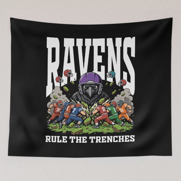 Item preview, RAVENS RULE THE TRENCHES - BAL RAVENS designed and sold by KEF Custom.
