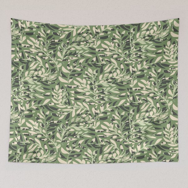 Item preview, Dancing Ferns Green and Black, Vintage Feel designed and sold by Vintage-Lady65.