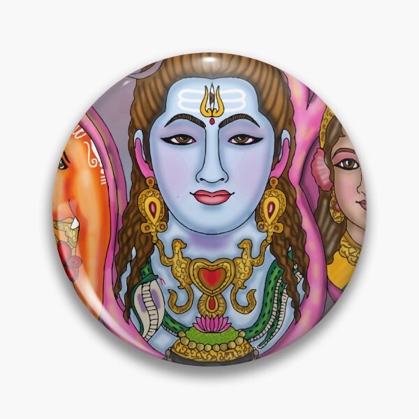 Item preview, Lord Shiva Family Digital Drawing | Hindu Divine Family Artwork designed and sold by Harshit_Digital_Arts.