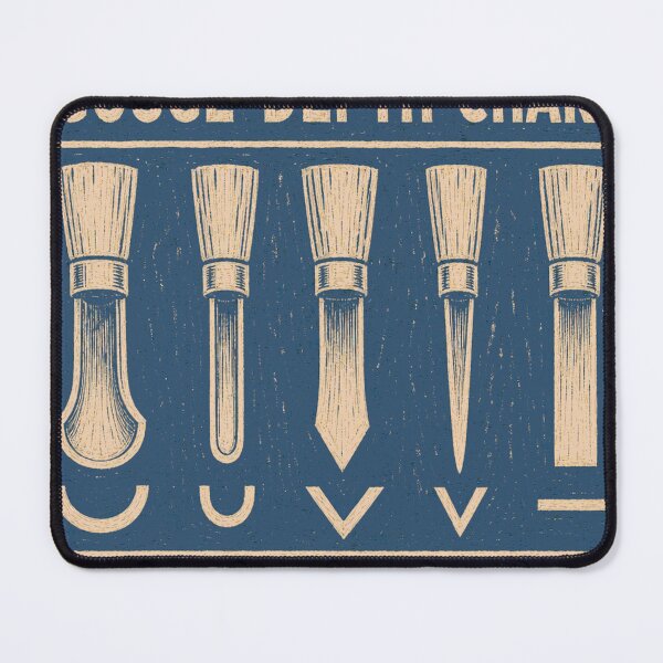 Item preview, Gouge Depth Chart Lino Carving Tool Plate designed and sold by BoosterShop.