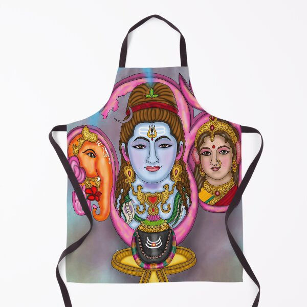 Item preview, Lord Shiva Family Digital Drawing | Hindu Divine Family Artwork designed and sold by Harshit_Digital_Arts.