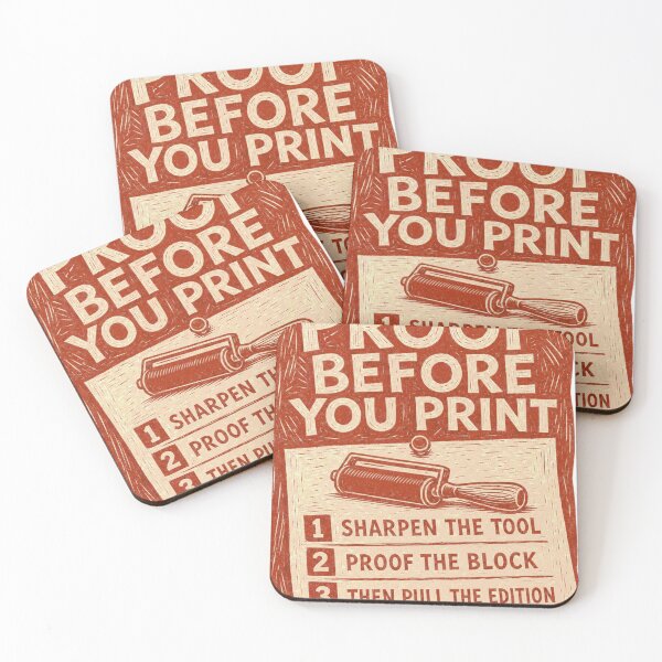 Artikelvorschau, Proof Before You Print Werkstattregeln entworfen und verkauft von BoosterShop.