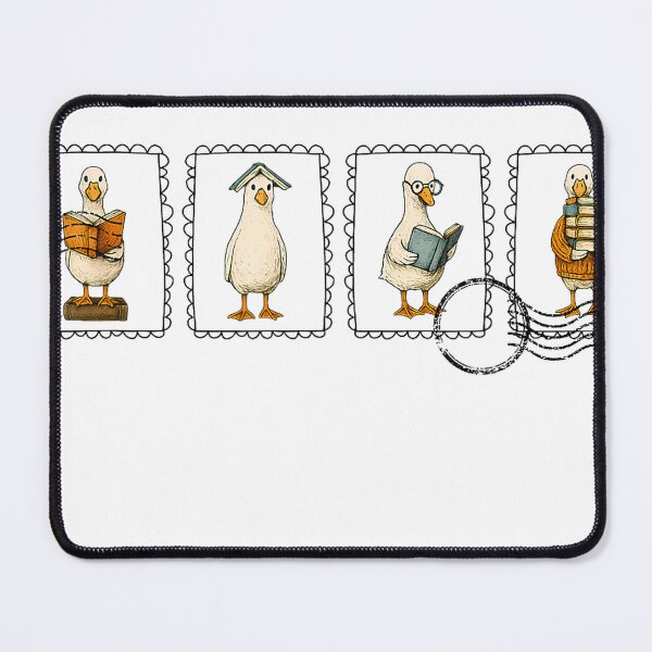 Item preview, Reading Silly Goose Book Funny Cute Bookish Teacher Stamp T-Shirt designed and sold by Atros.
