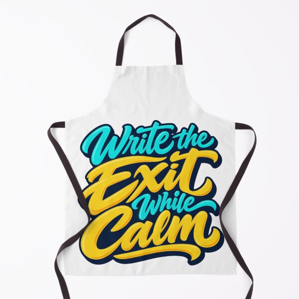 Item preview, Write the Exit While Calm Retro Trading Discipline designed and sold by VolatilityEdge.