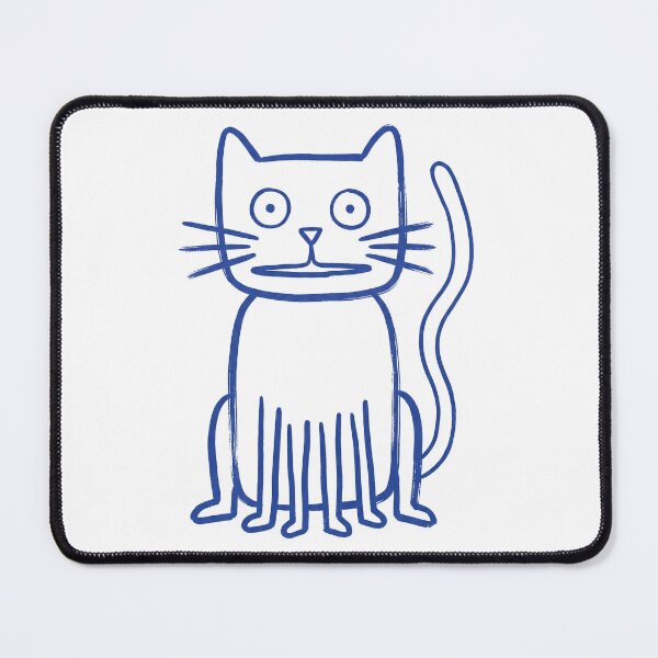 Item preview, Cat With Too Many Legs Monoline Drawing designed and sold by The Mellonaire.