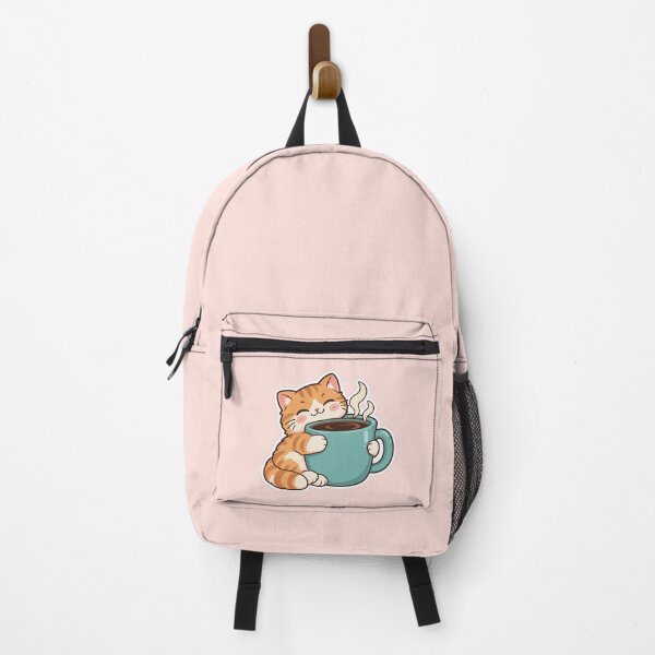 Item preview, Coffee Addict Cat Cute Sticker Design designed and sold by Inkworksbyshery.
