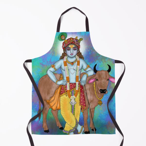 Item preview, Lord Krishna Digital Drawing | Hindu God Digital Artwork & Spiritual Illustration designed and sold by Harshit_Digital_Arts.
