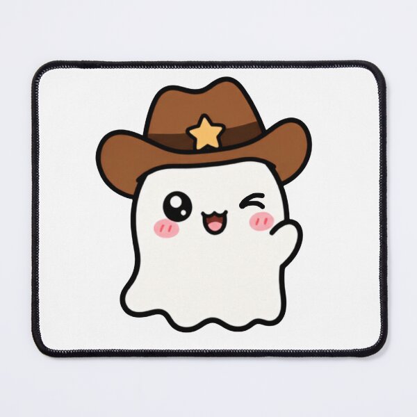 Item preview, Kawaii Cowboy Ghost Winking designed and sold by lotsofniches.